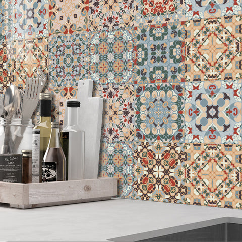 Retro style: the artistic revival of tile stickers