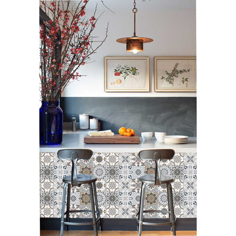 Grey Blossom Creative tile stickers