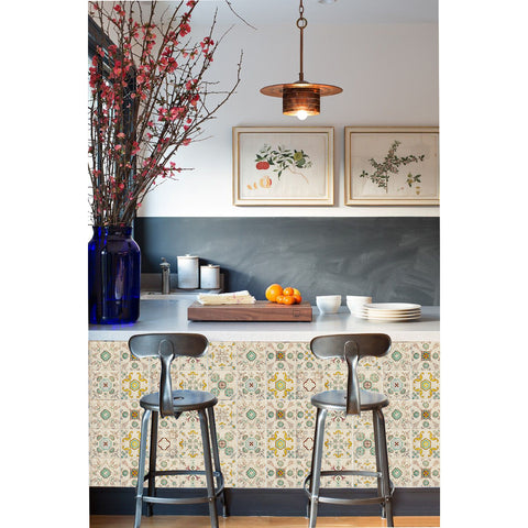 Pastoral style tile stickers: bring natural and fresh beauty to the space