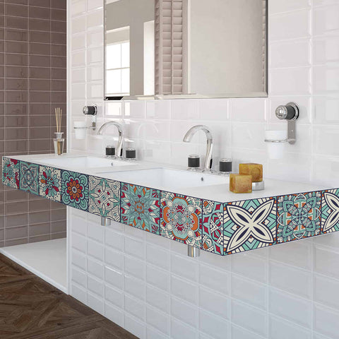 Ethnic style: the artistic feast of tile stickers