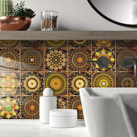 Vintage Mandala: The Artistic Beauty of Tile Stickers