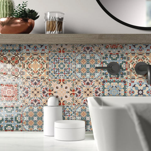 Retro style: the artistic revival of tile stickers