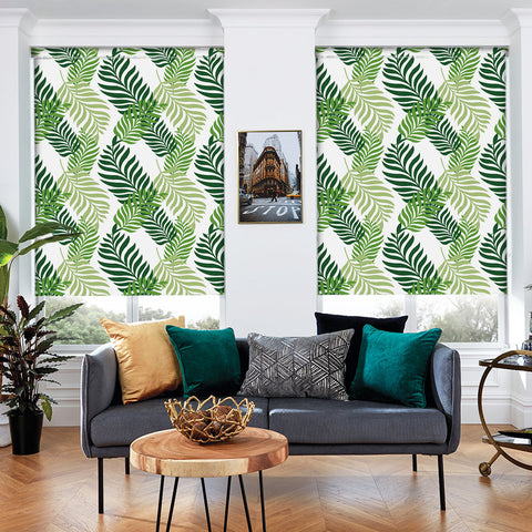 Tropical Green Forest Wallpaper - Interwoven Layers of Greenery in a Natural Design