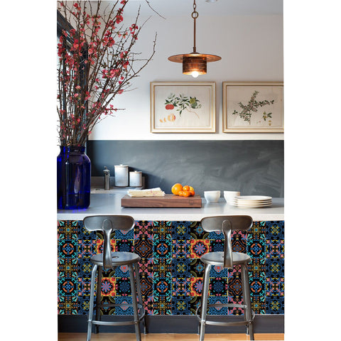 Color carnival tile: make the space full of vitality and artistic sense