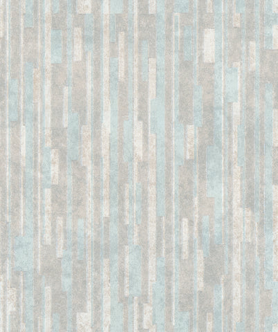 American Simple Vertical Stripes Patchwork Forest Wallpaper