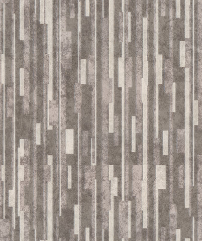 American Simple Vertical Stripes Patchwork Forest Wallpaper