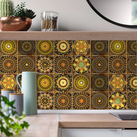 Vintage Mandala: The Artistic Beauty of Tile Stickers