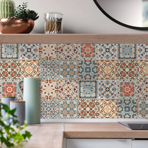 Retro style: the artistic revival of tile stickers