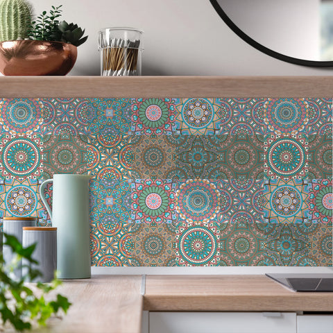 National style: the artistic charm of tile stickers