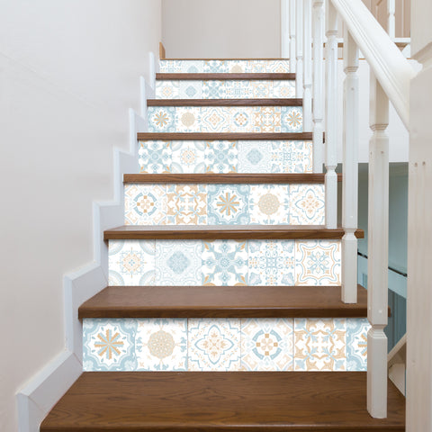 Fresh and elegant tile stickers: inject tranquility and elegance into the space