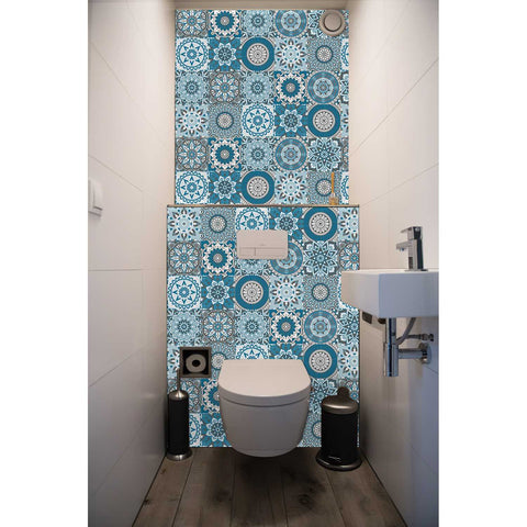 Blue Medallion Creative tile stickers