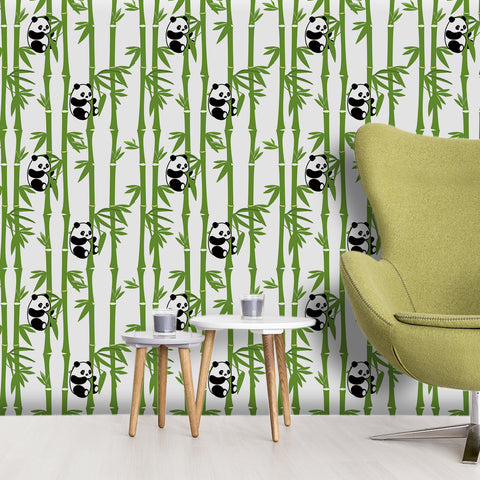 Panda and bamboo forest style wallpaper - Encountering the spirit of naturest