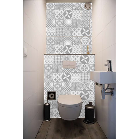 Black and White Mosaic tiles Creative tile stickers