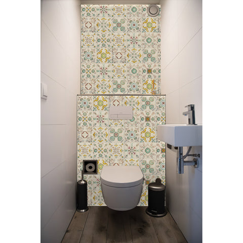 Pastoral style tile stickers: bring natural and fresh beauty to the space