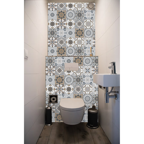 Neutral style tile stickers: create a quiet and elegant space atmosphere