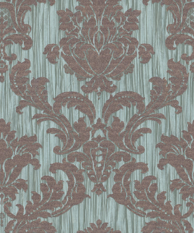 French aristocratic patterned forest wallpaper - elegant encounter with the beauty of the forest