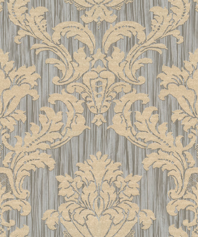 French aristocratic patterned forest wallpaper - elegant encounter with the beauty of the forest