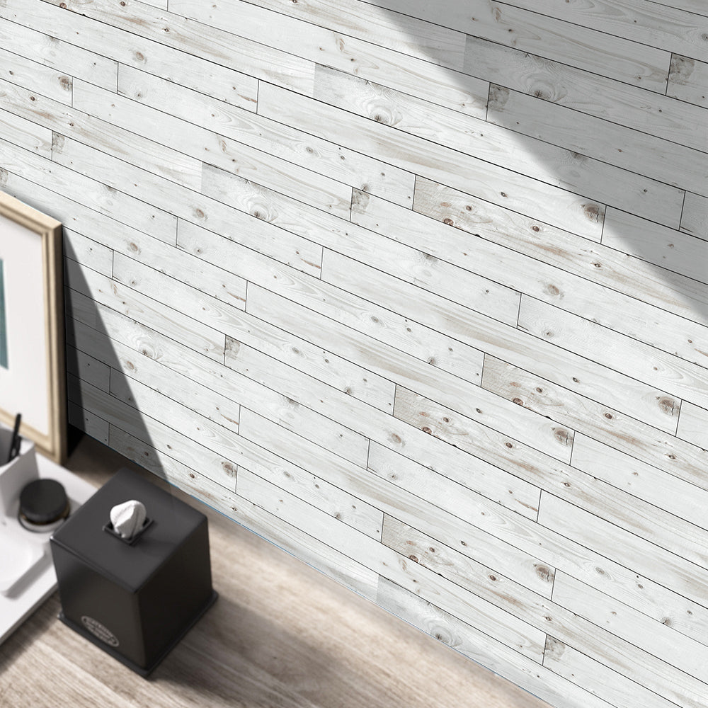 Dove Faux Wooden Slats Self-Adhesive Vinyl Flooring