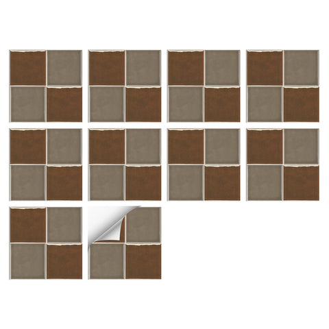 Verdun Brown Charming Provence Wall Stickers  Home Decor  DIY for Home Decoration, Kitchen,Bathroom