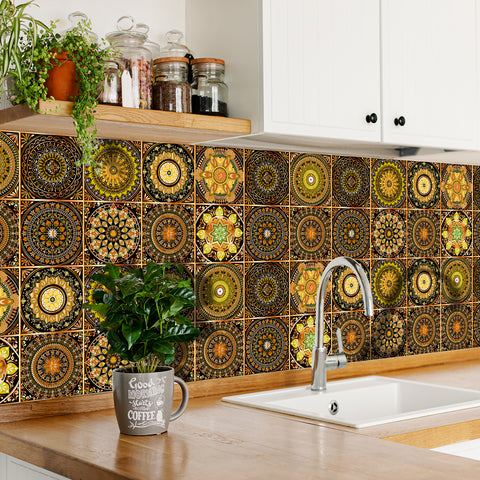 Vintage Mandala: The Artistic Beauty of Tile Stickers