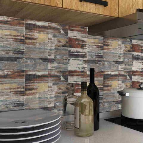 Stick On Wall Tiles for Kitchen Backsplash and Bathroom, Self-Adhesive and Waterproof Tile Stickers  for Easy Home Decor