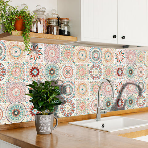 Retro Mandala: The artistic charm of tile stickers