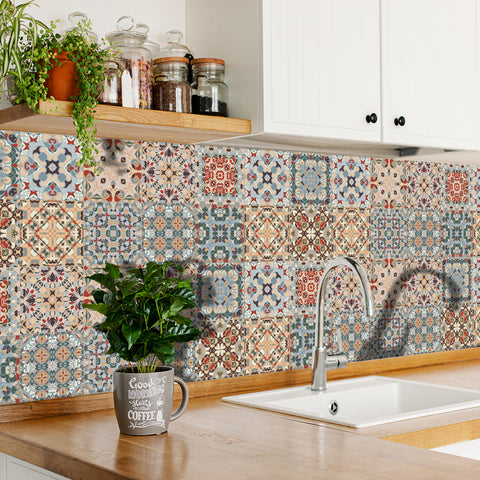 Retro style: the artistic revival of tile stickers