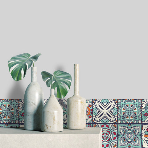 Ethnic style: the artistic feast of tile stickers