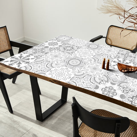 Simple silver-gray tone: the modern and simple beauty of tile stickers