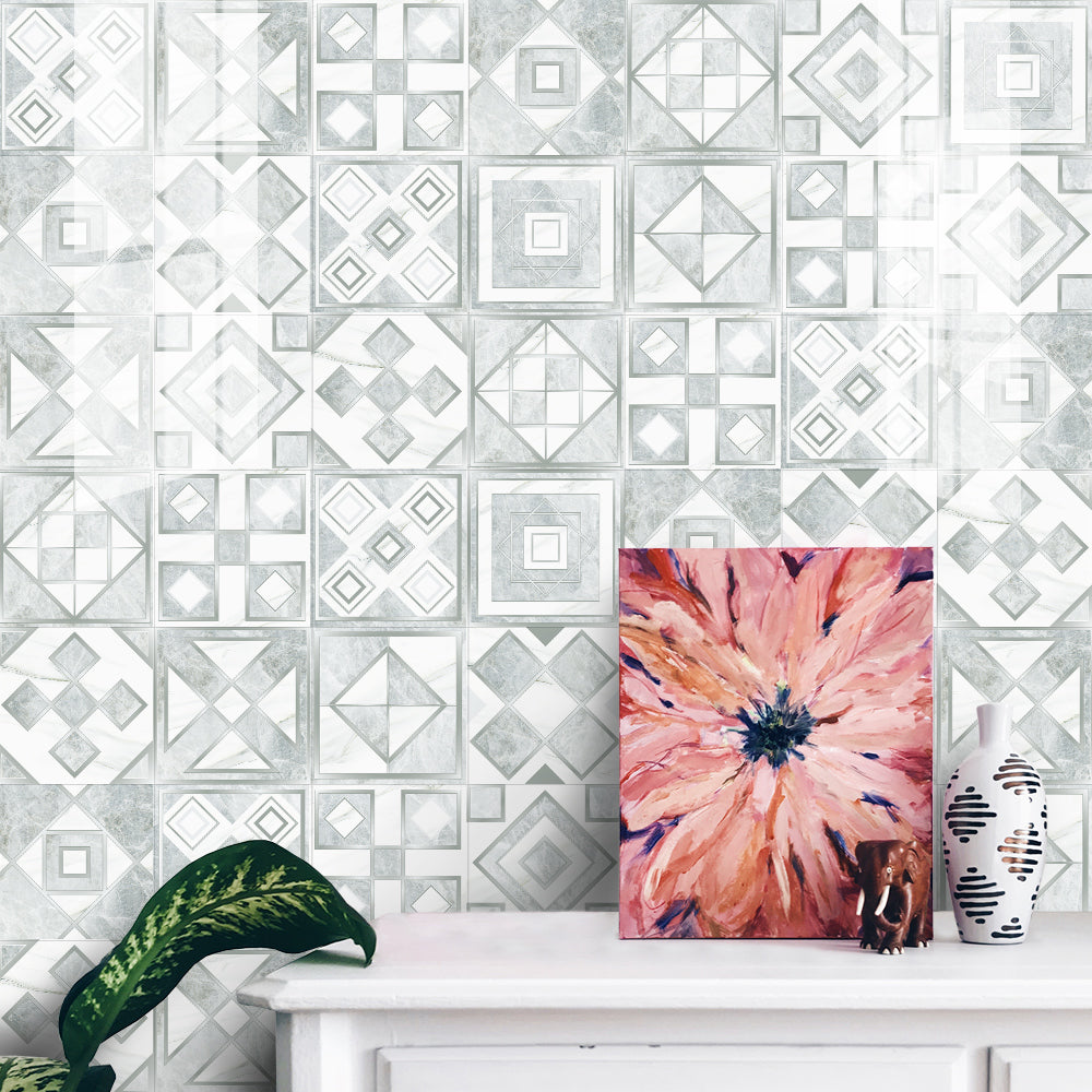 Elegant gray tone: the modern and simple style of tile stickers