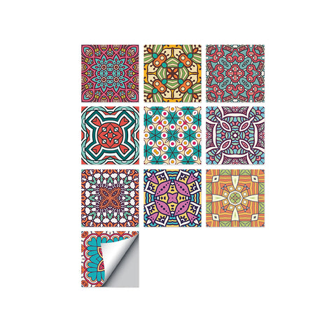 Colorful colors: the ethnic charm of tile stickers