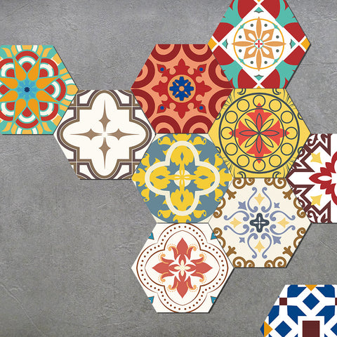 Colorful pattern tiles: dynamic creativity, artistic life