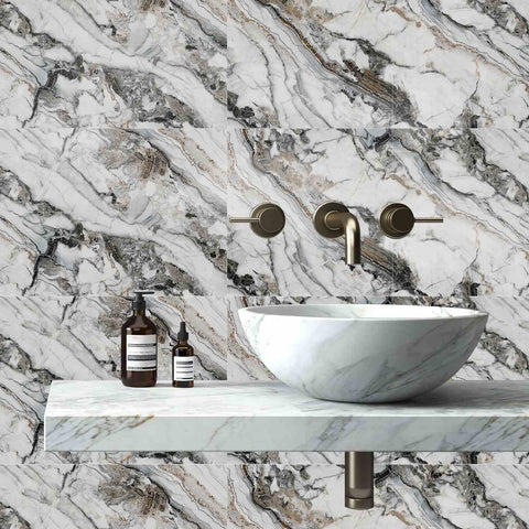 Home Decor Tile Stickers for Bathroom Walls, Stairs,and Kitchen Backsplash