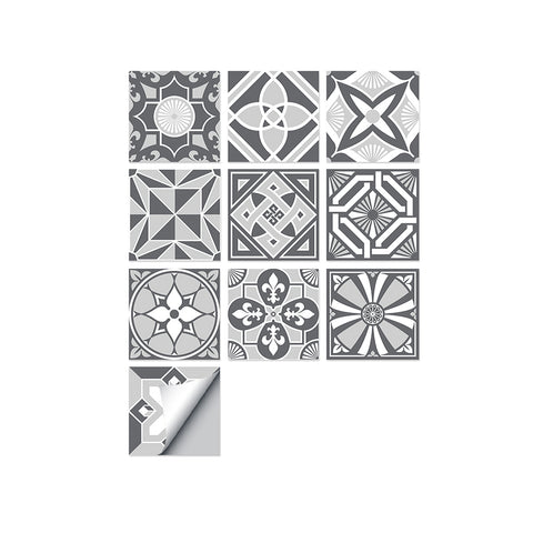 Simple gray tone: the modern art style of tile stickers