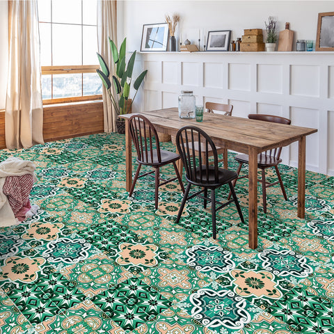 Fresh Green Charm: The Natural Style of Tile Stickers