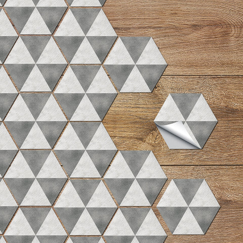 Unique geometric tiles: practical aesthetics, fresh and elegant