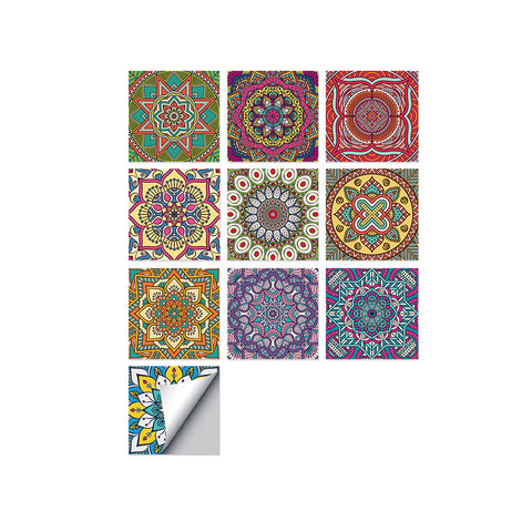 Gorgeous ethnic style: the art carnival of tile stickers