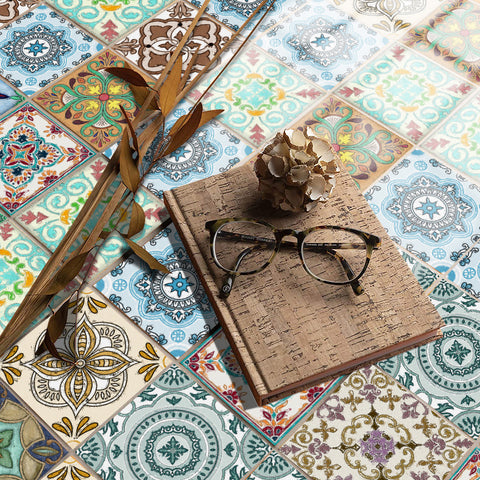 Colorful retro style: the artistic feelings of tile stickers