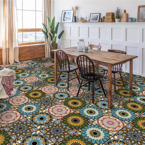 Color Mandala: The Artistic Charm of Tile Stickers