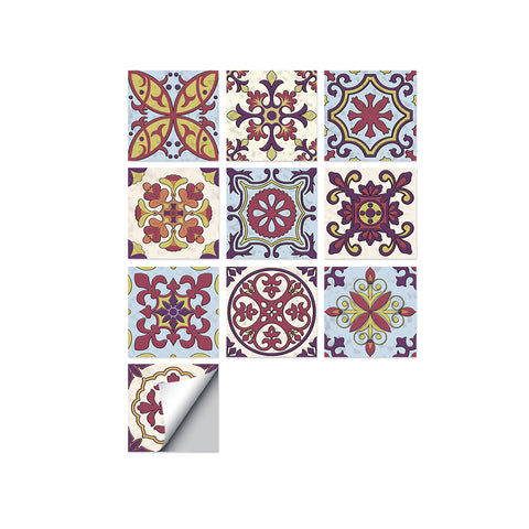 Retro color tone: the artistic romantic style of tile stickers