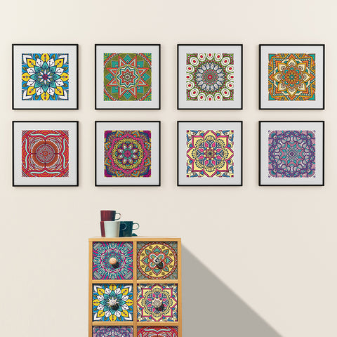 Gorgeous ethnic style: the art carnival of tile stickers