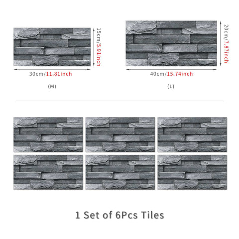 Stick on Wall Tiles for Kitchen, Bathroom, and Stairs, Versatile and Easy to Use