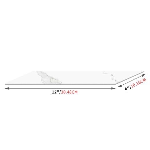 White Classic Marble Wall Stickers for Kitchen Backsplash and Bathroom Walls
