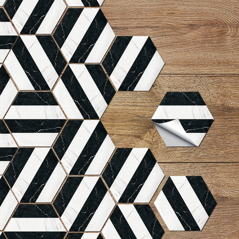 Paying tribute to the honeycomb structure: hexagonal tiles, creating a unique space experience