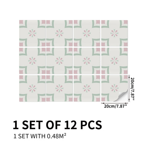 Art Magic Cube, reorganize the wonderful underfoot - Artistic square combination plaid thickened frosted floor sticker