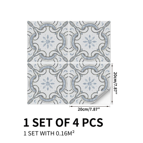 Blue gray retro, encounter the beauty of Scandinavian art flooring