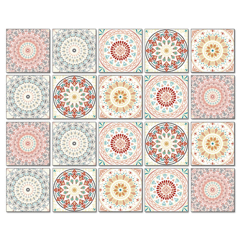 Romantic Mandala: The Artistic Beauty of Tile Stickers