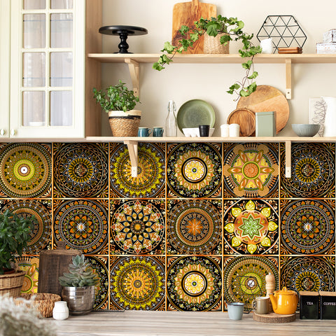 Vintage Mandala: The Artistic Beauty of Tile Stickers