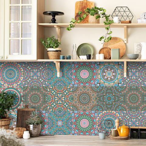 National style: the artistic charm of tile stickers