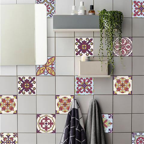 Retro color tone: the artistic romantic style of tile stickers